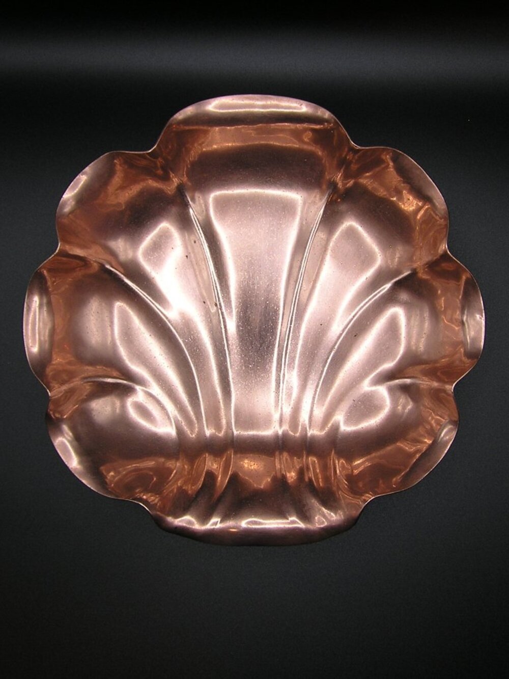 Vintage Copper Shell Trinket Dish